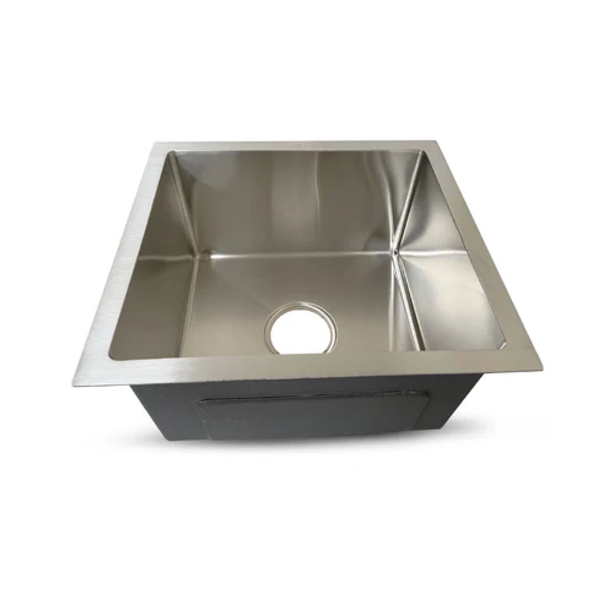 FRATELLI - Lavadero para Cocina en Acero Inoxidable Satinado 43x39x23cm