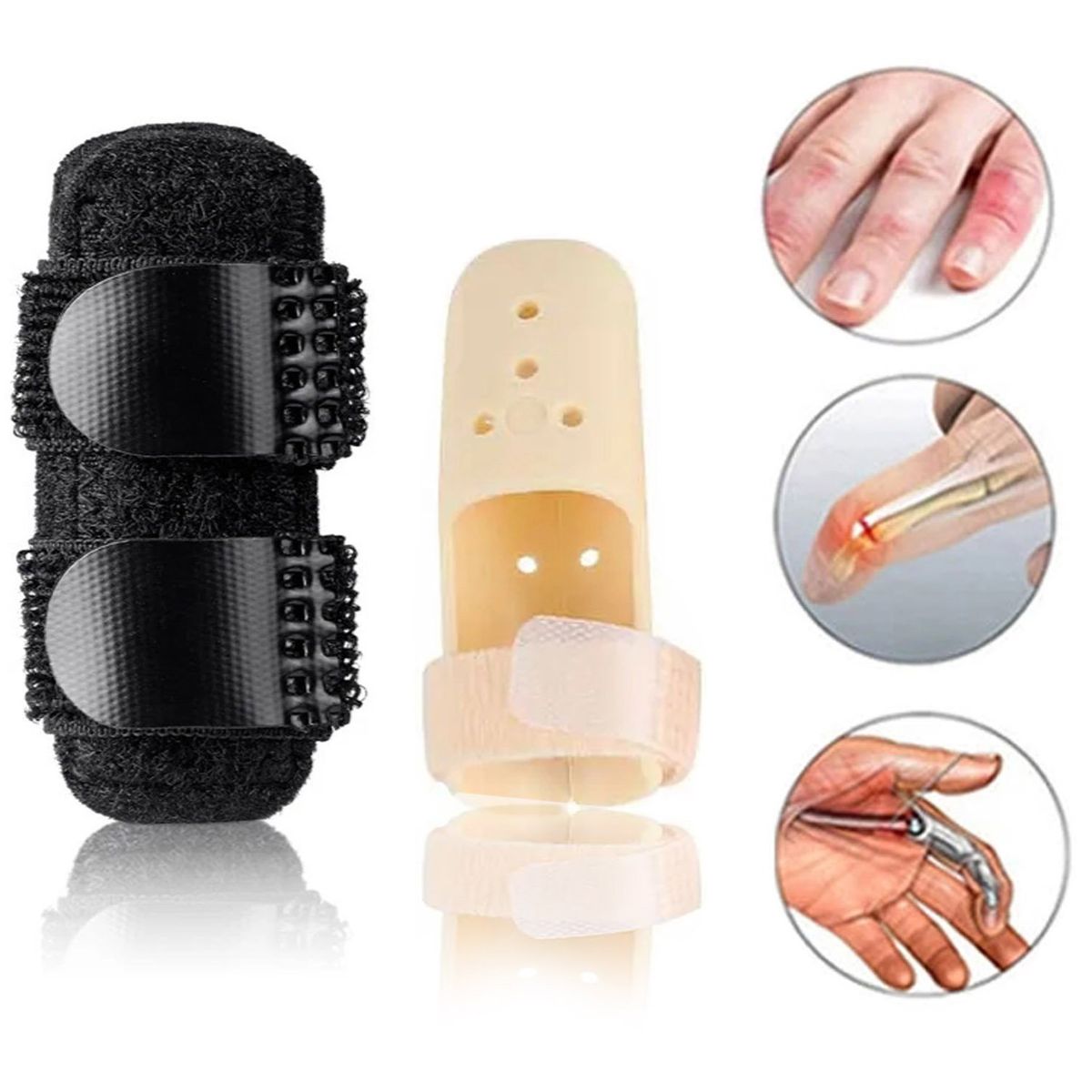 GENERICO - Ferula Para Dedo - Corrector De Rotura De Dedo 2 Und