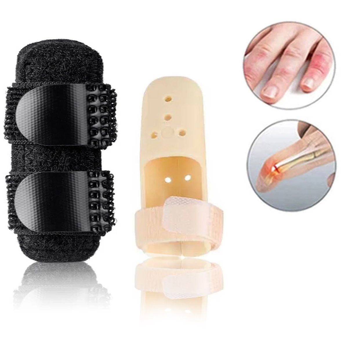 GENERICO - Ferula Para Fracturas en los Dedos inmovilizador 2 pcs