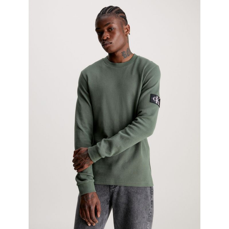 CALVIN KLEIN - CAMISETA WAFFLE LS TEE CK