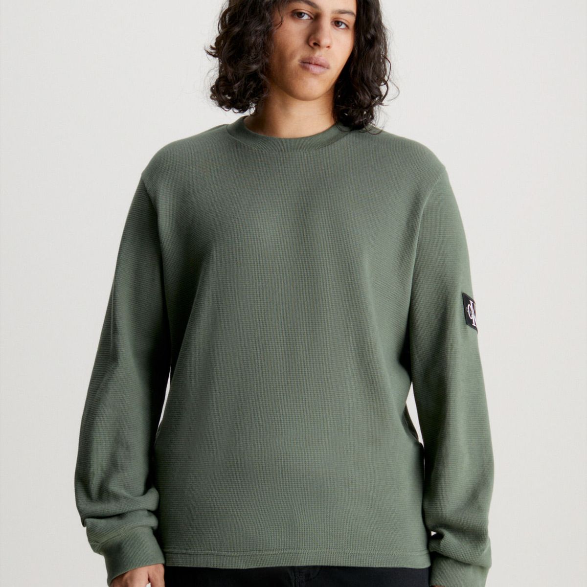 CALVIN KLEIN - CAMISETA WAFFLE LS TEE CK