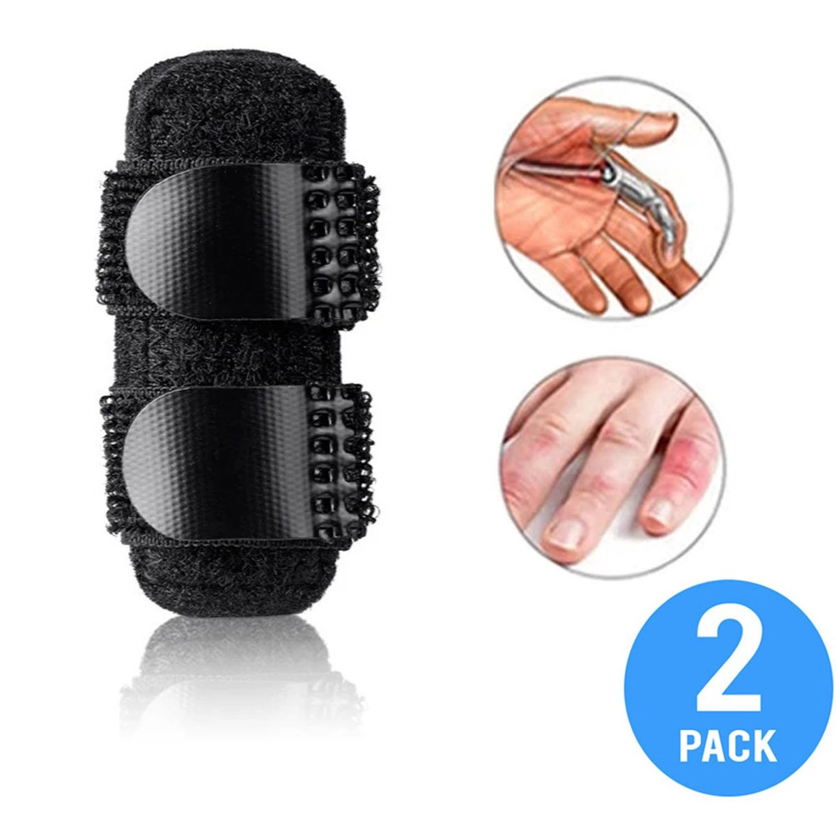 GENERICO - Ferula Para Lesiones en los dedos y roturas 2 Unidades