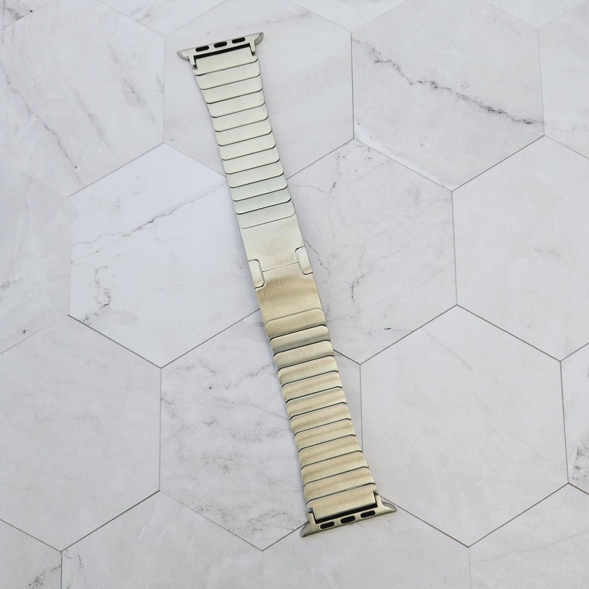 GENERICO - Correa Acero Spg para APPLE WATCH 42mm - Serie 10 - Plateado