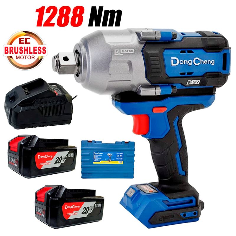 DONGCHENG - Llave de impacto 3 / 4" Industrial Dongcheng 20V 1288Nm Brushless