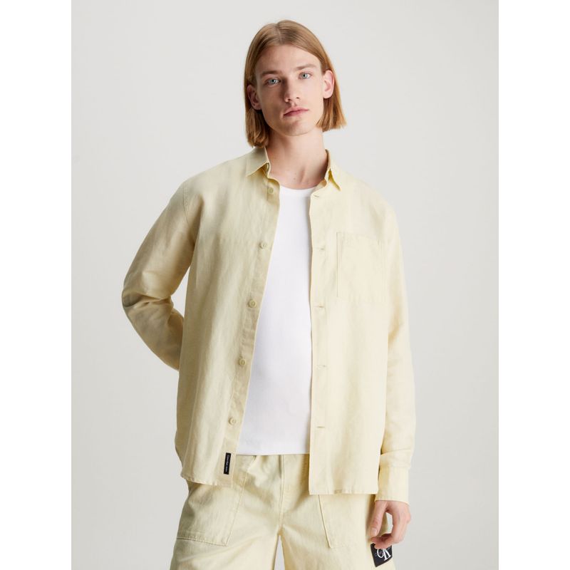 CALVIN KLEIN - CAMISA LINEN SHIRT