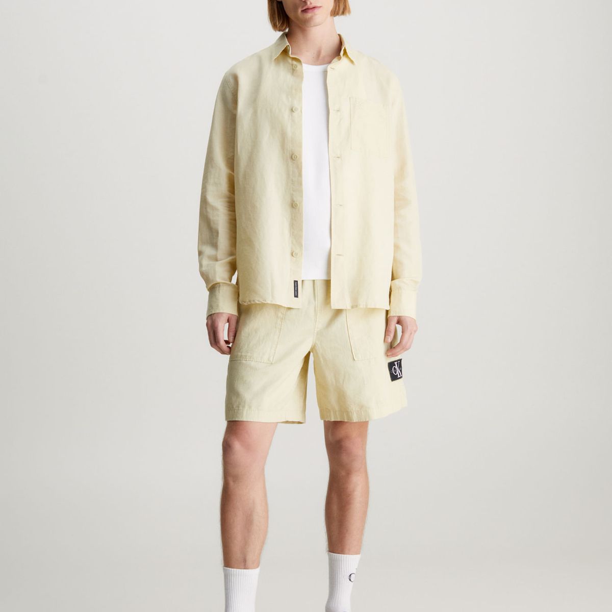 CALVIN KLEIN - CAMISA LINEN SHIRT