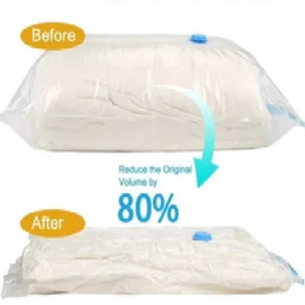 GENERICO - BOLSAS COMPRESORAS DE ROPA AL VACIO  DE 70 X 100 CM