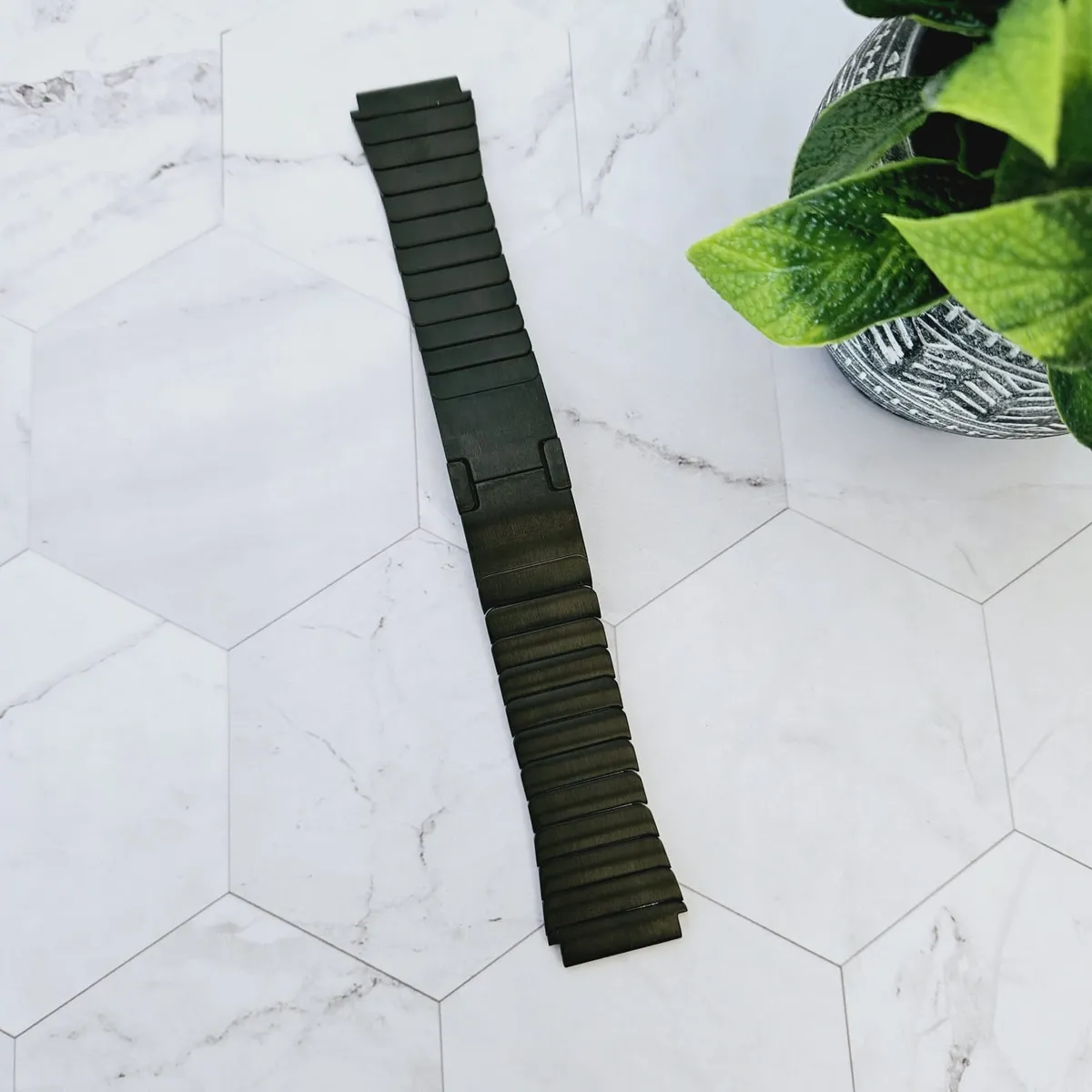 GENERICO - Correa Acero Spg para Reloj - 22mm - Negro