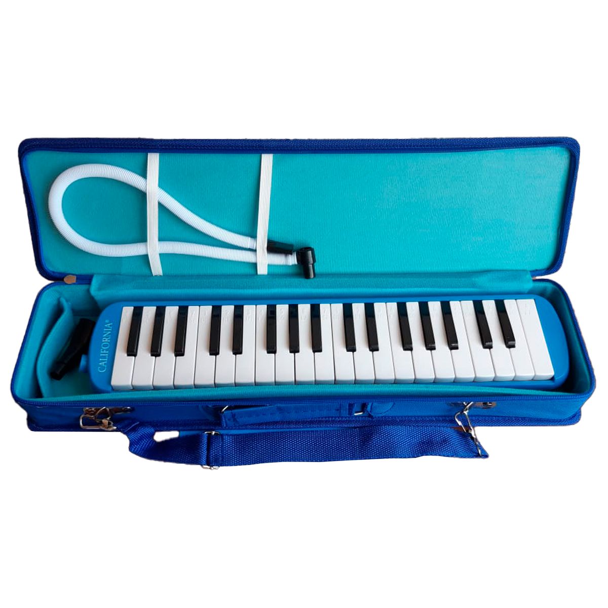 CALIFORNIA - Melódica California 37 Teclas con Estuche Rígido - Azul