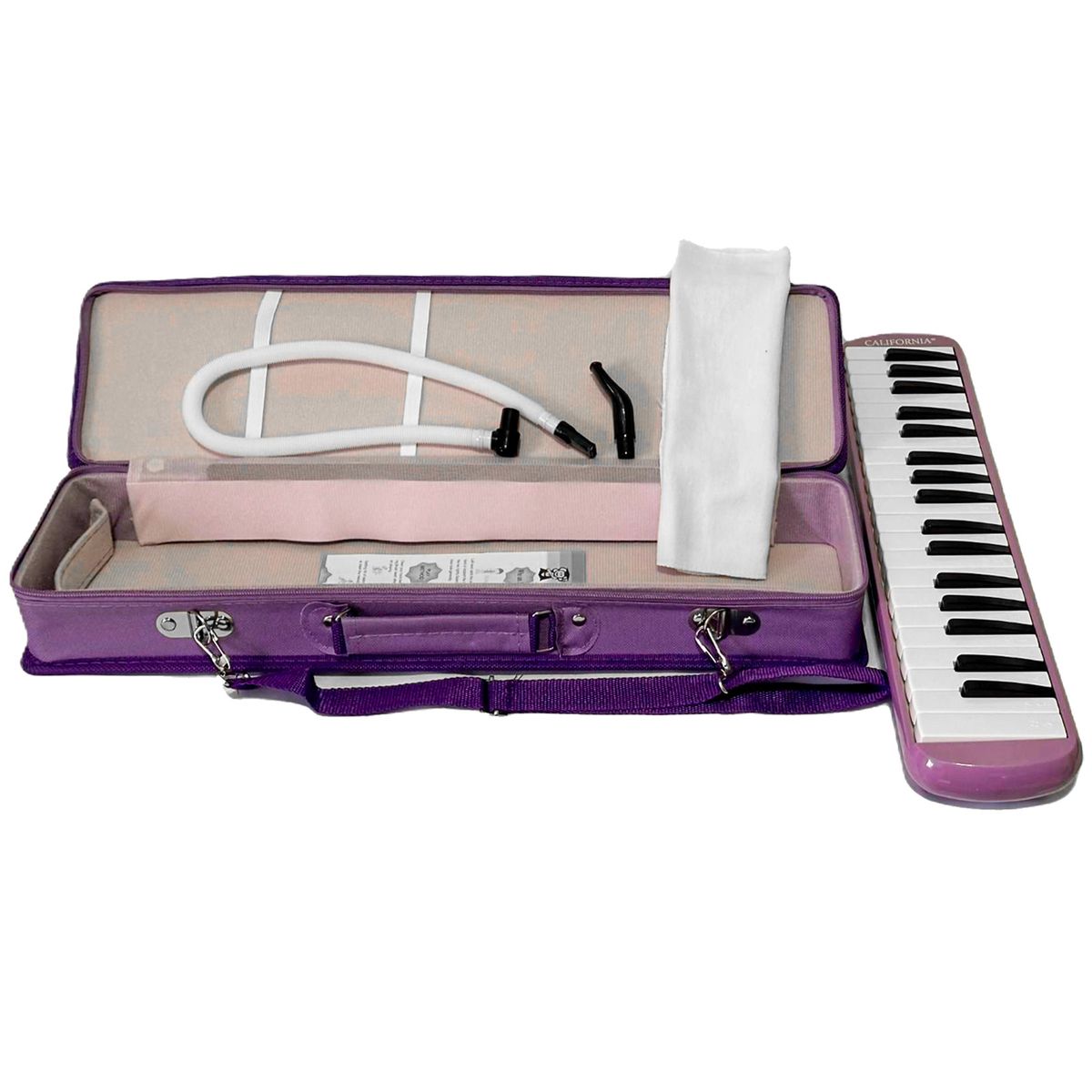 CALIFORNIA - Melódica California 37 Notas con Estuche Rígido - Lila