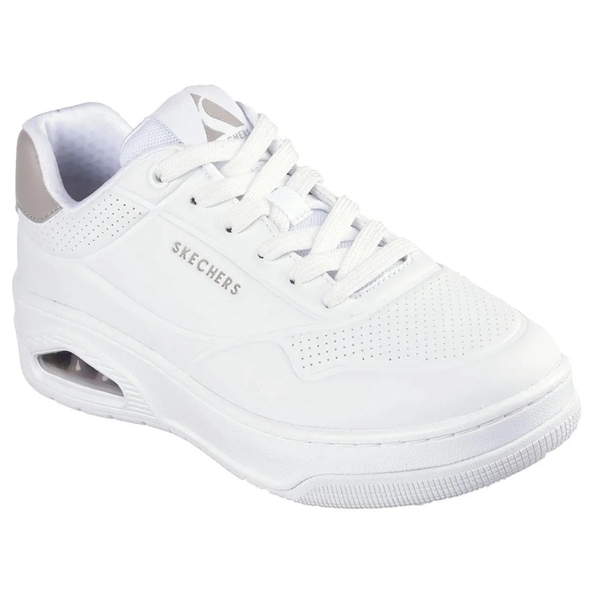 SKECHERS - Zapatilla Skechers Uno Court 177705-WHT para Mujer