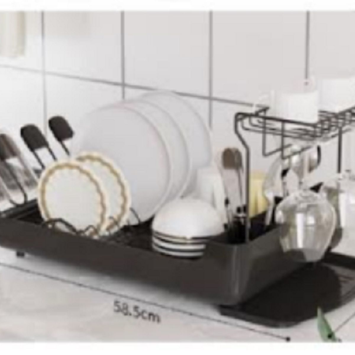 GENERICO - ESCURRIDOR DE PLATOS NEGRO