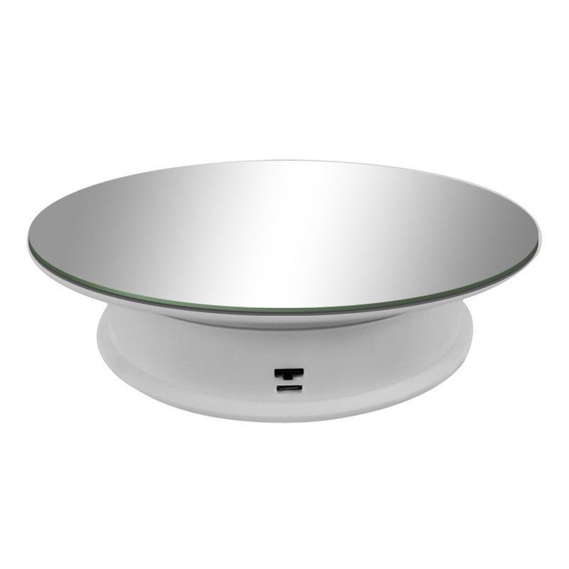 GENERICO - Base Giratoria Eléctrica Grande 25cm I Soporte Máx 10kg