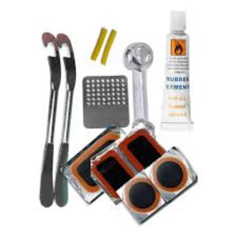 GENERICO - KIT DE PARCHES PARA CICLISMO INCLUYE 4 ELEMNTOS