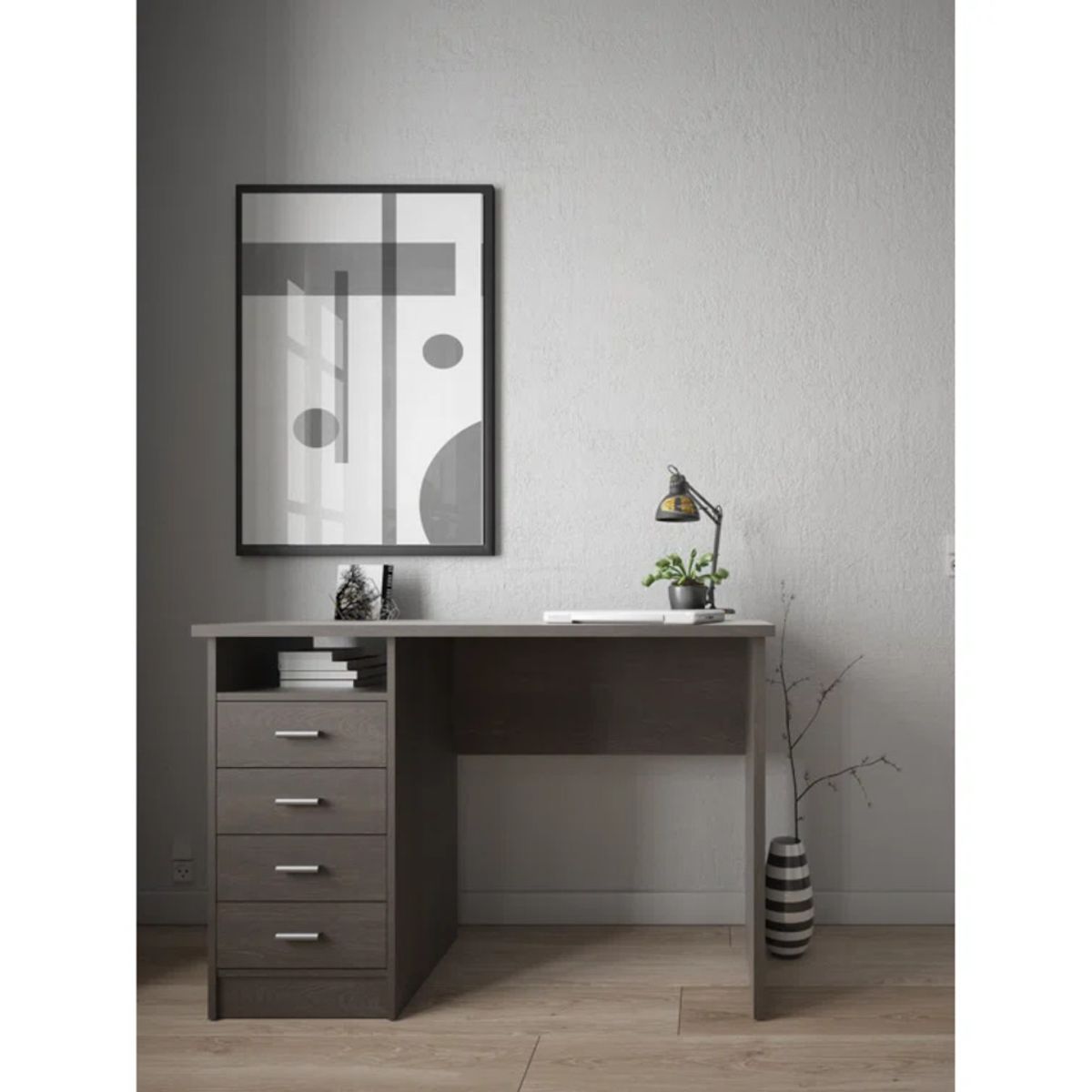 GENERICO - Escritorio Moderno Tonaki Chocolate R&R MUEBLES