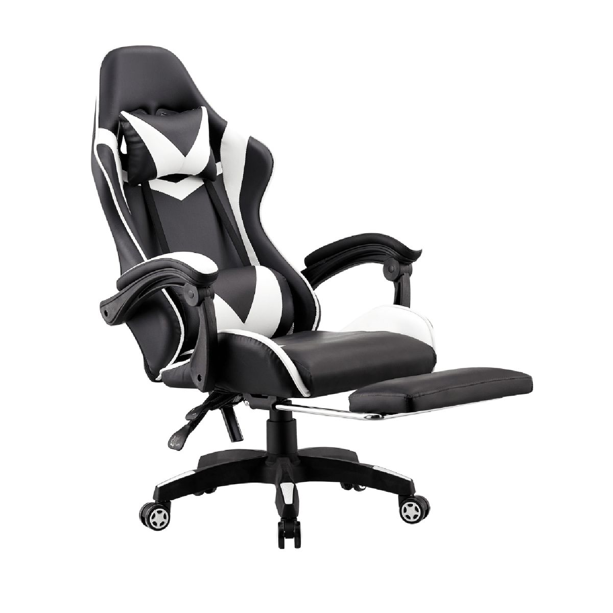 MUEBLES CRISOSTOMO - Silla Gamer Ergonómica Reclinable Negro MC408