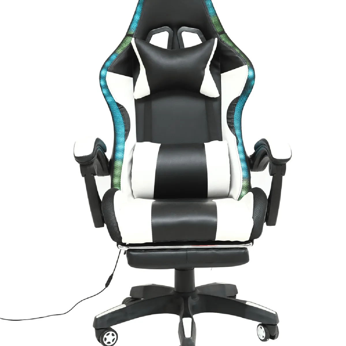 MUEBLES CRISOSTOMO - Silla Gamer RGB Ergonómica Negro MC411