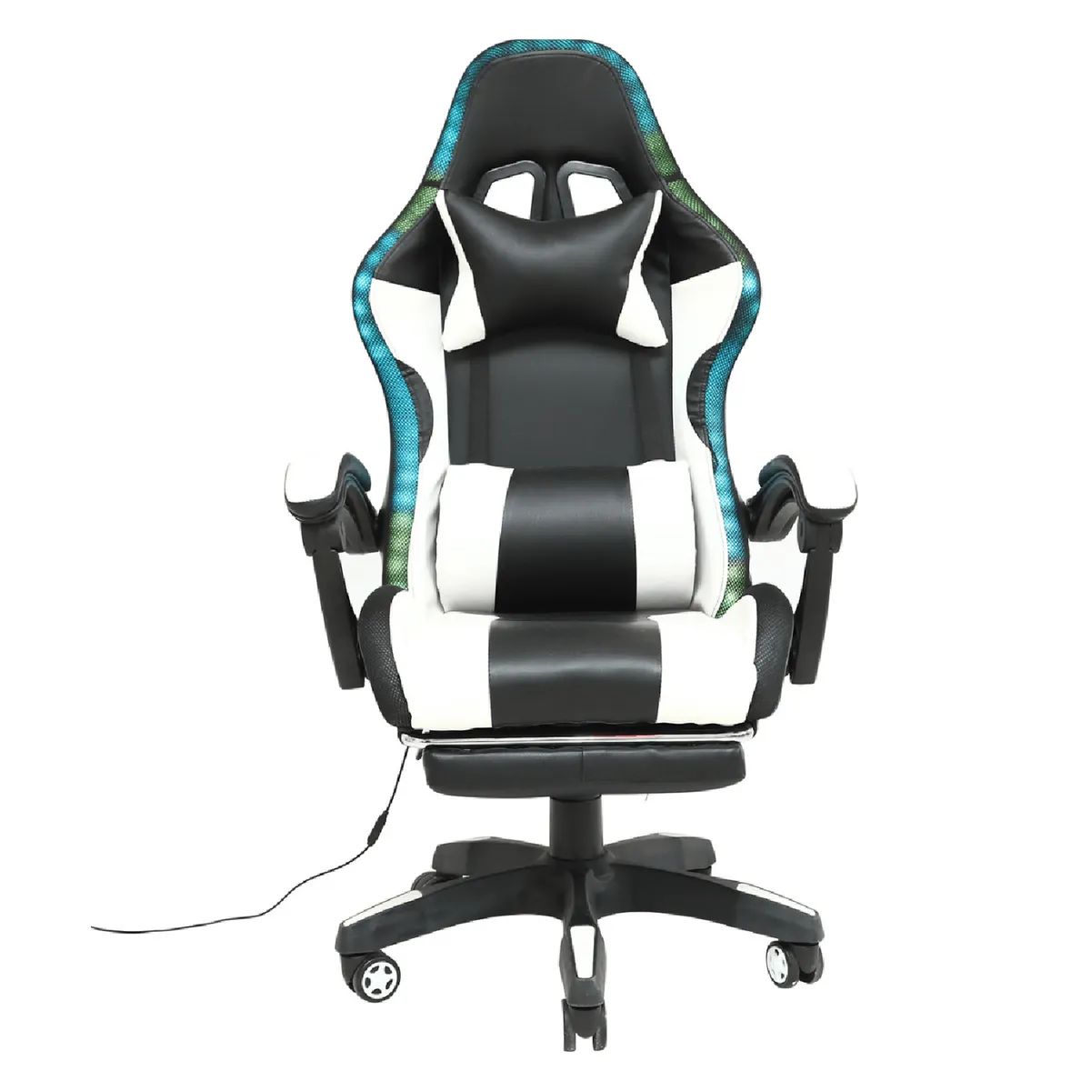 MUEBLES CRISOSTOMO - Silla Gamer RGB Ergonómica Negro MC411