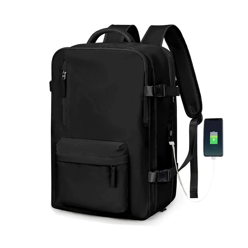NEO DIGITAL - Mochila de viaje BP31 impermeable maleta de mano 40 L Negro