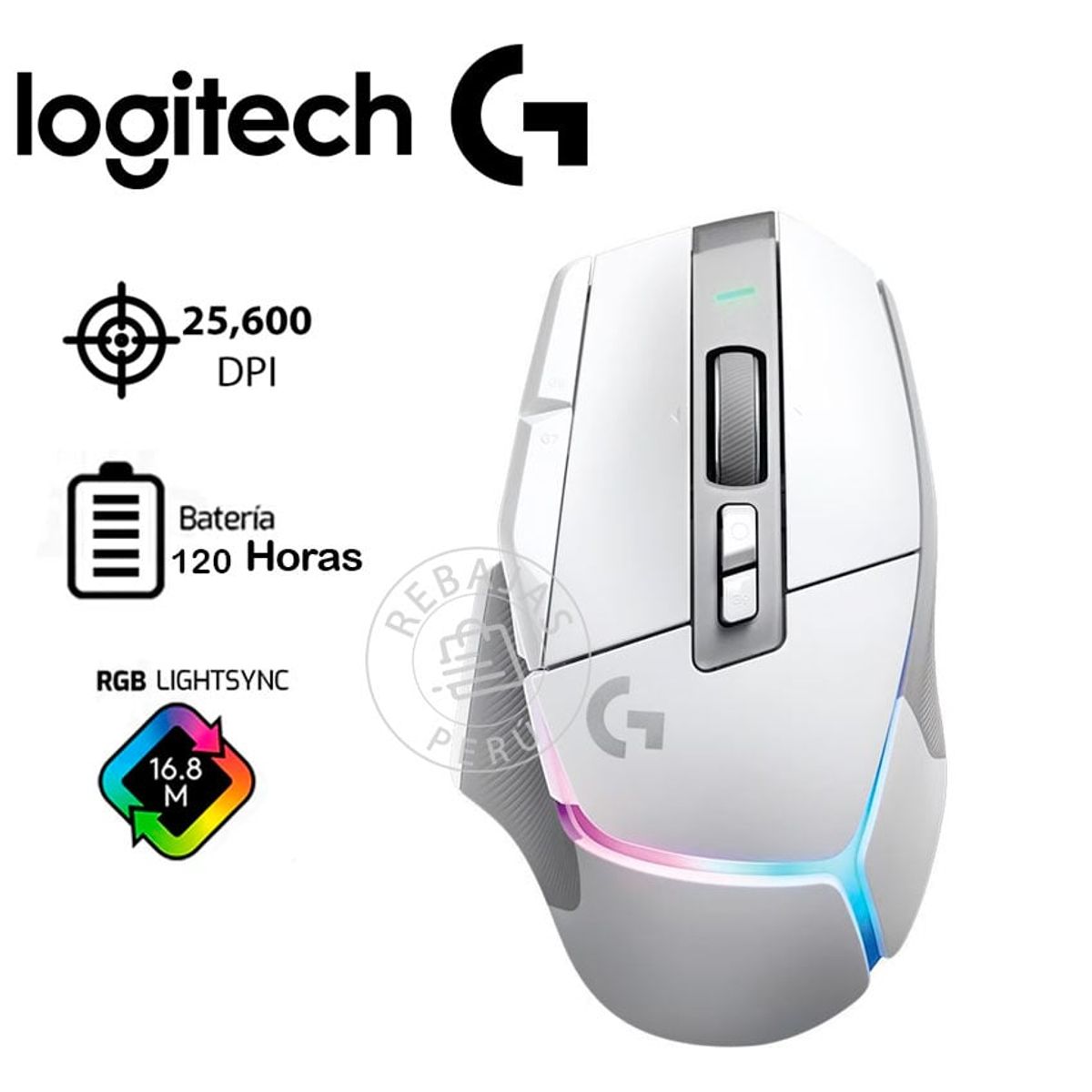 LOGITECH - Logitech G502 X PLUS LIGHTSPEED Wireless Mouse 25K DPI LIGHTFORCE