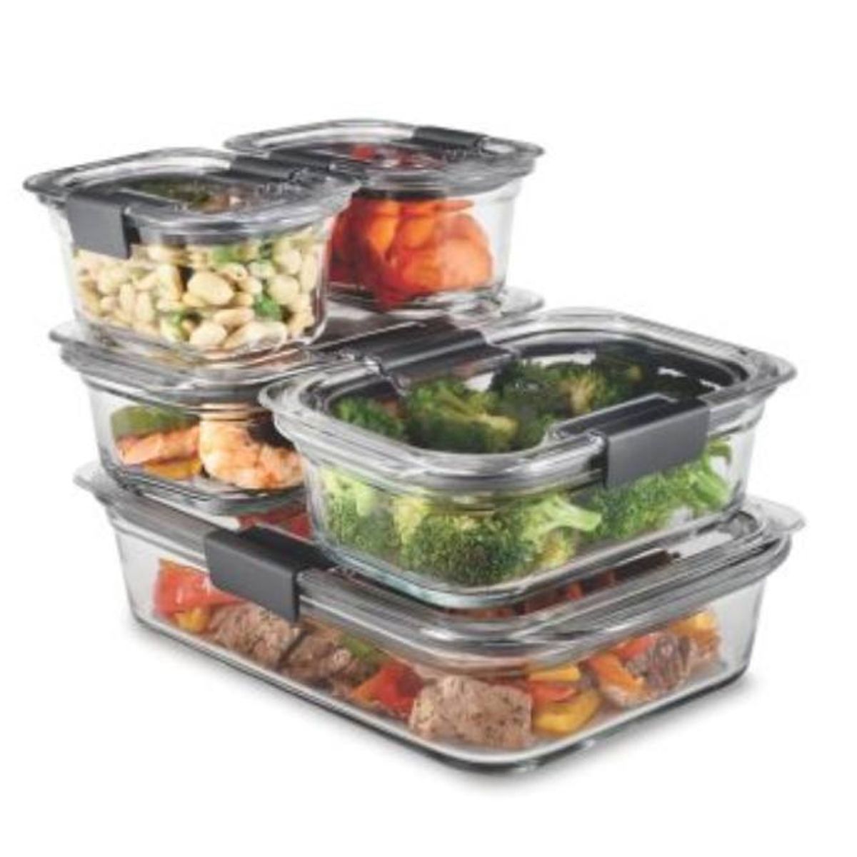 RUBBERMAID - Set de 5 herméticos de vidrio Rubbermaid 2118303