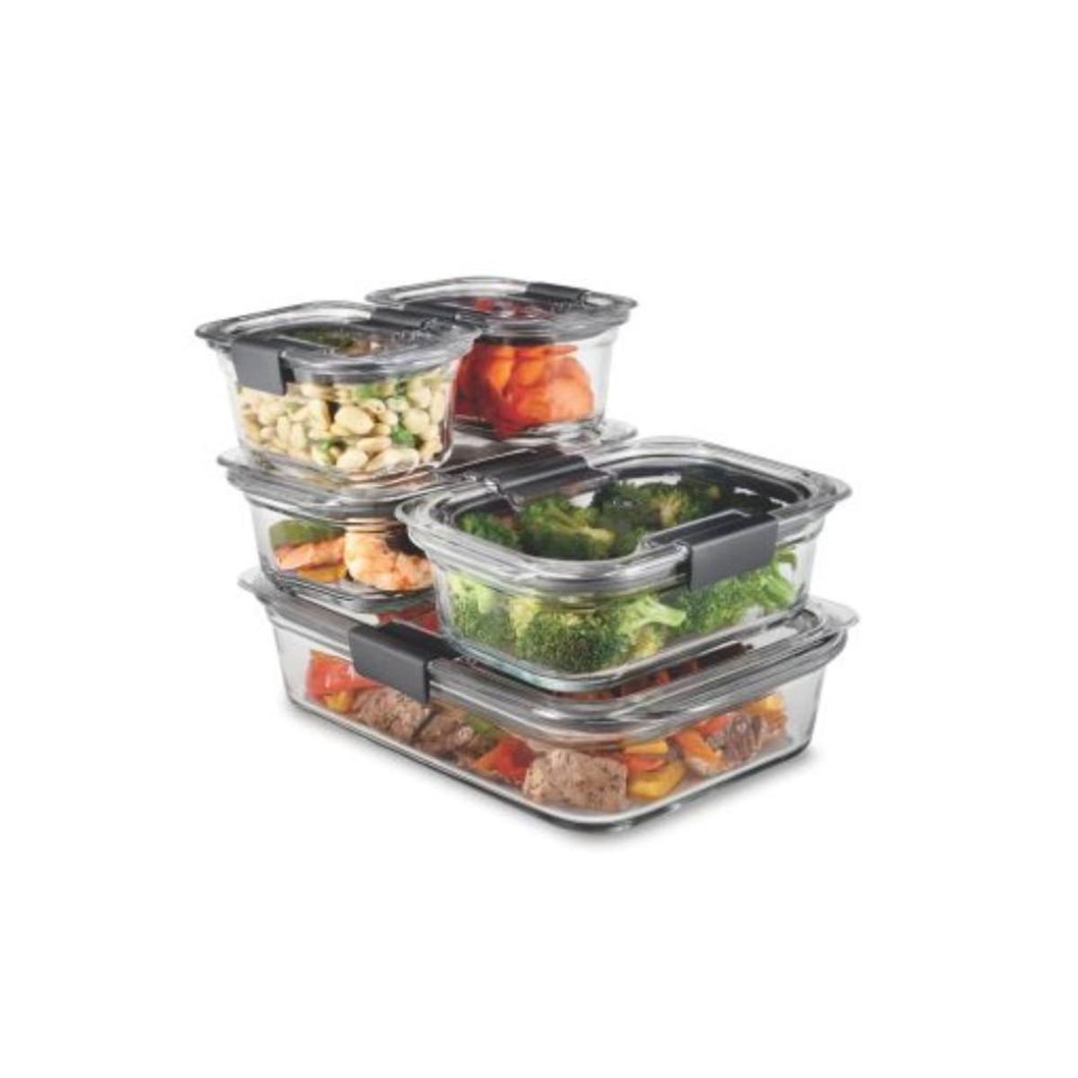 RUBBERMAID - Set de 5 herméticos de vidrio Rubbermaid 2118303