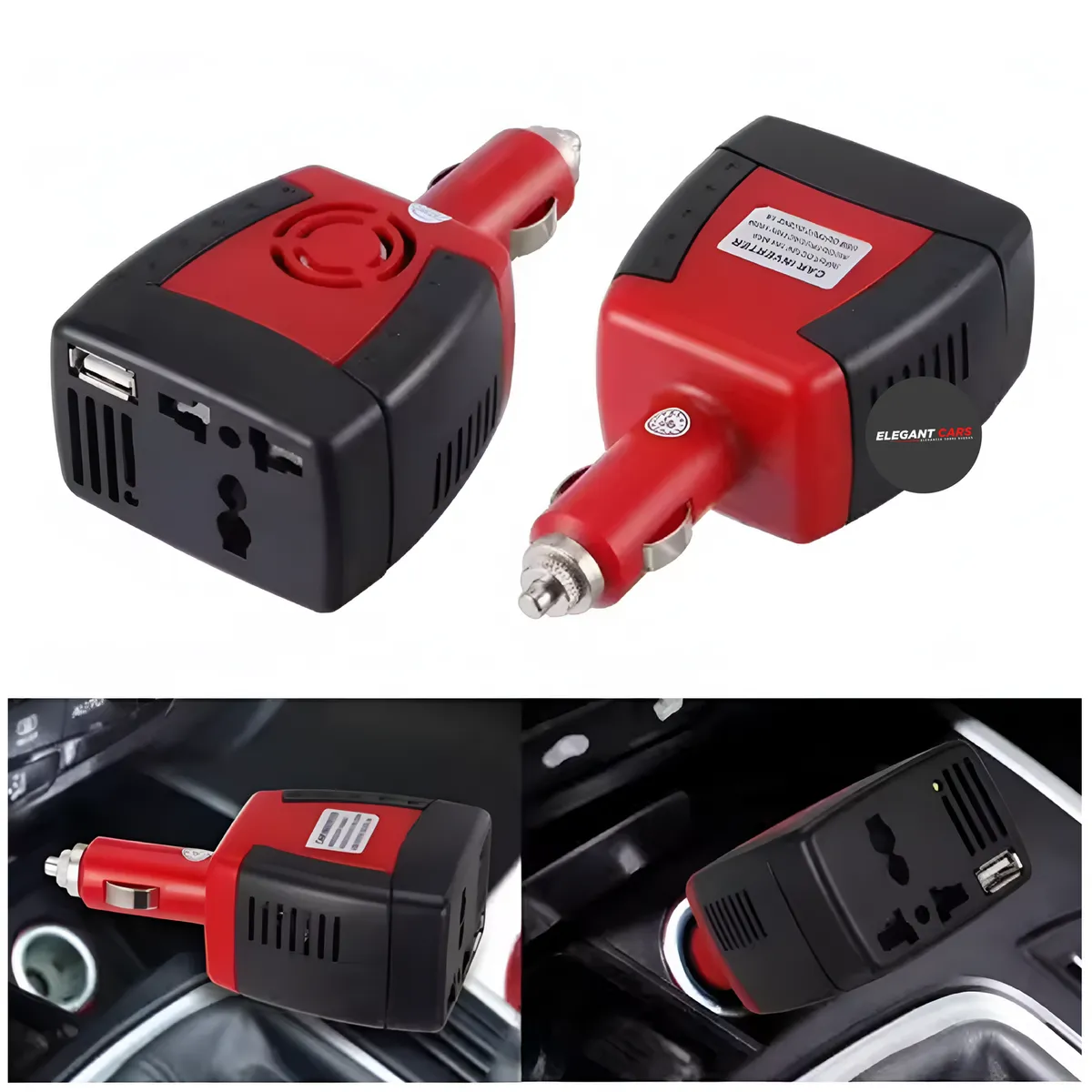 JETECH - INVERSON DE CORRIENTE PARA AUTO DE 12V220 150W