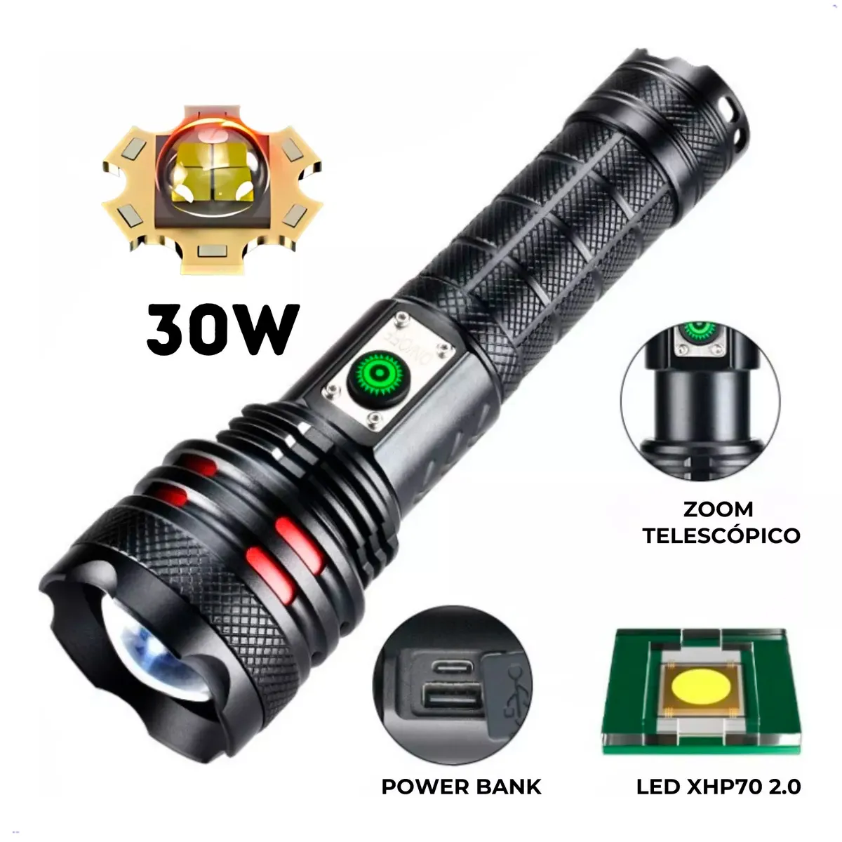 LIDIMI - Linterna Tactica Lidimi LD-L462A 30w 2000 metros