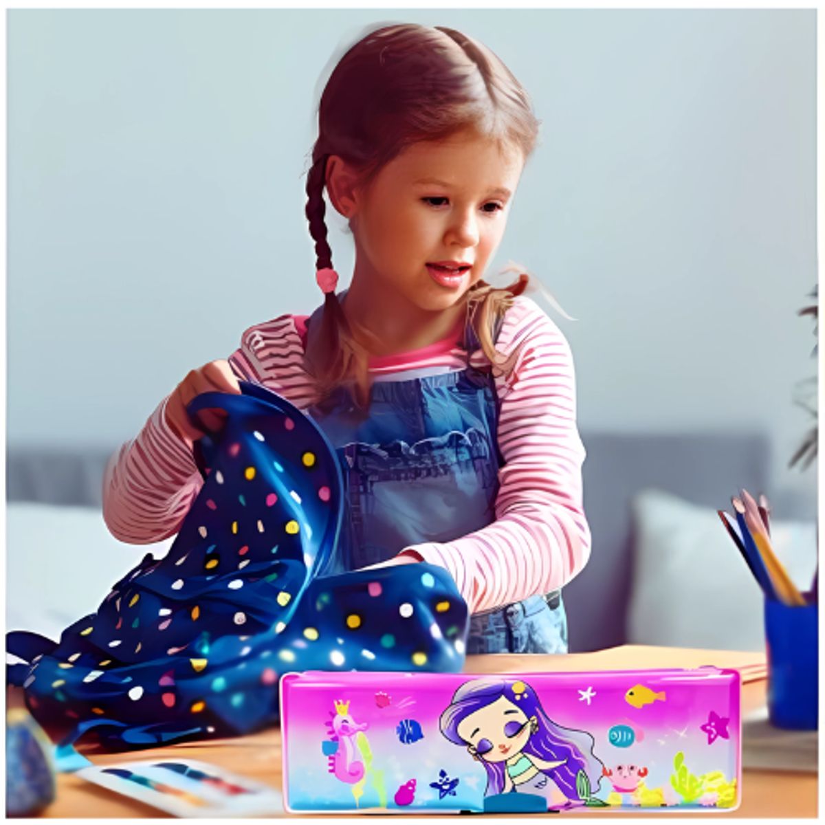 INSPIRA MARKET - Cartuchera Estuche Escolar para Niñas