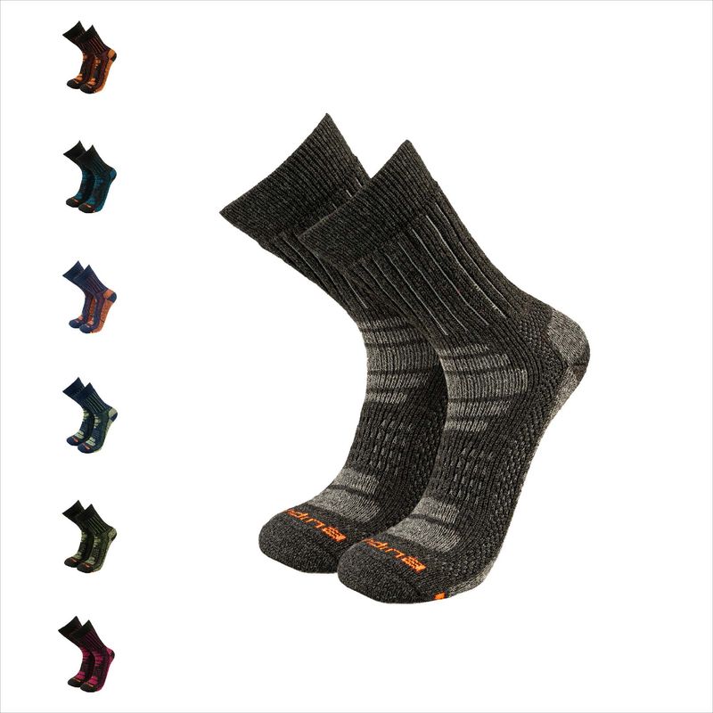 SILVERA NANOTECH - Medias trekking invierno térmicas para montaña nieve de alpaca merino