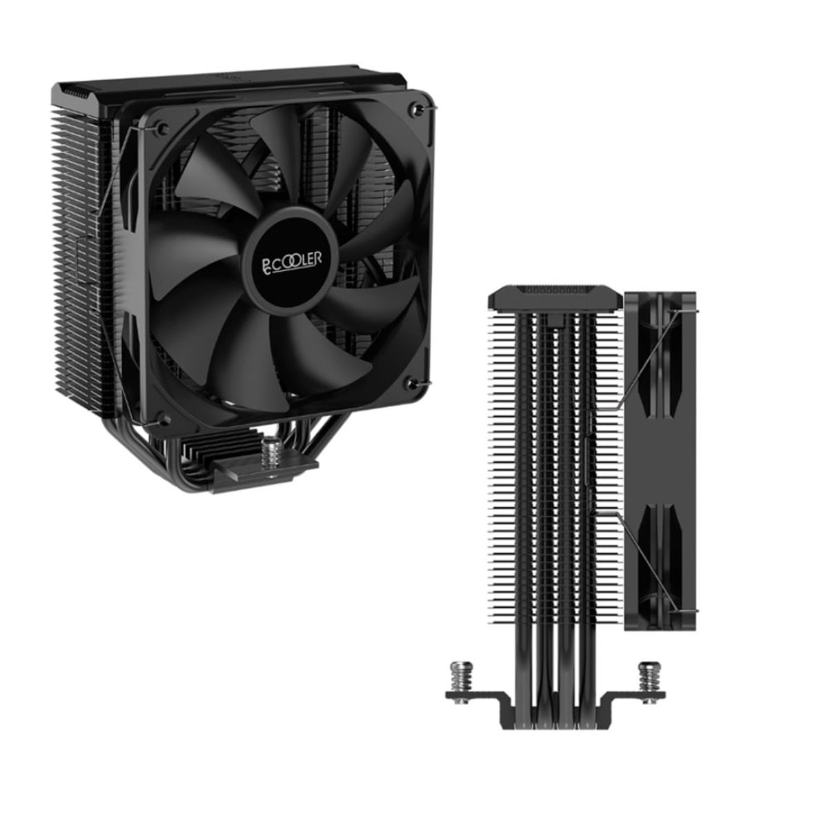 DOCOOLER - Fan Cooler CPU PcCooler PALADIN EX400 120mm 180W 4-Pin PWM 12VDC Negro