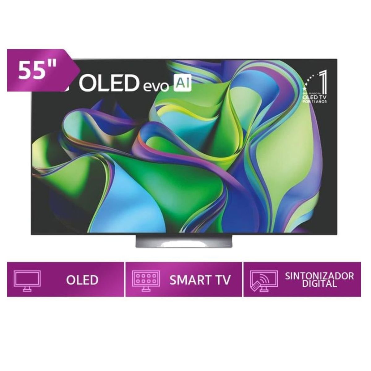 LG - Televisor LG OLED  55" Smart Tv Ultra HD 4K OLED55C3PSA - 2023