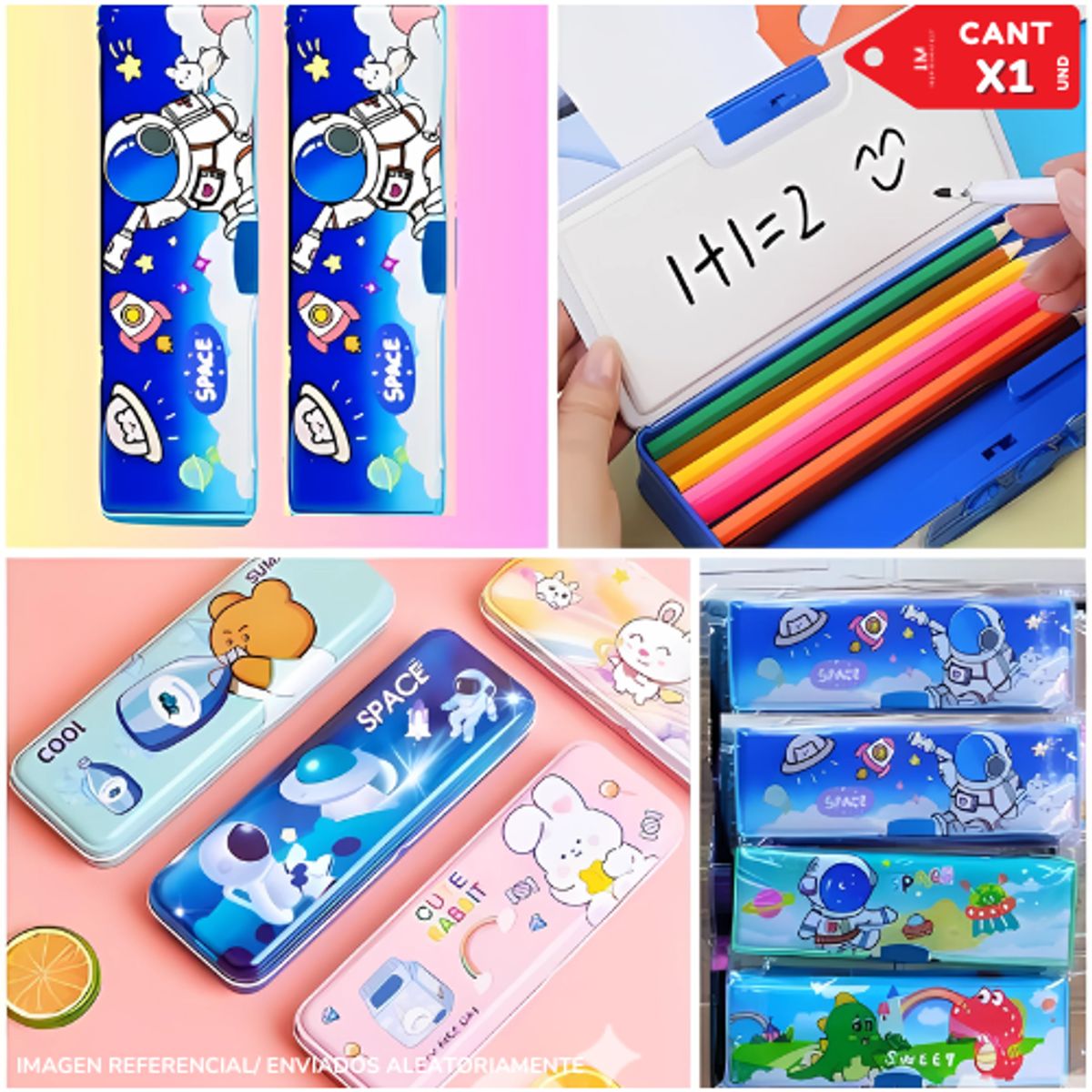 INSPIRA MARKET - Cartuchera Estuche Escolar para Niños