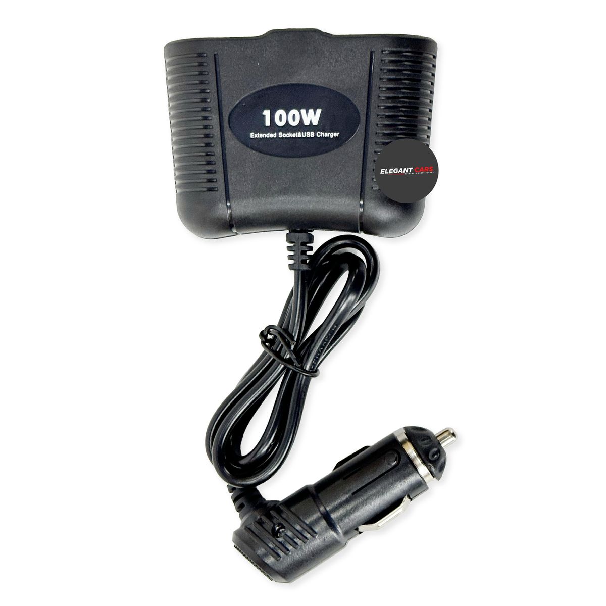 JELUE - Adaptador De Cigarrera Múltiple Con USB con luz