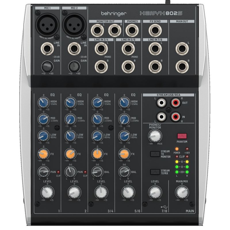 BEHRINGER - Behringer Xenyx 802S Mezcladora Interfaz