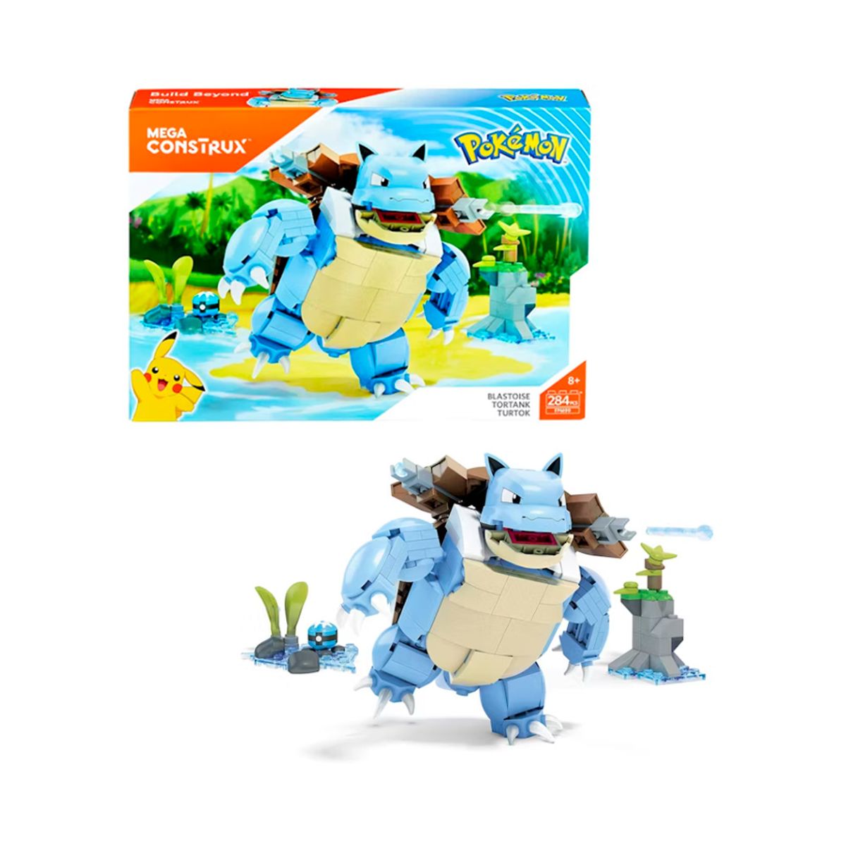 POKEMON - Pokemon Mega Construx Blastoise 284 Piezas
