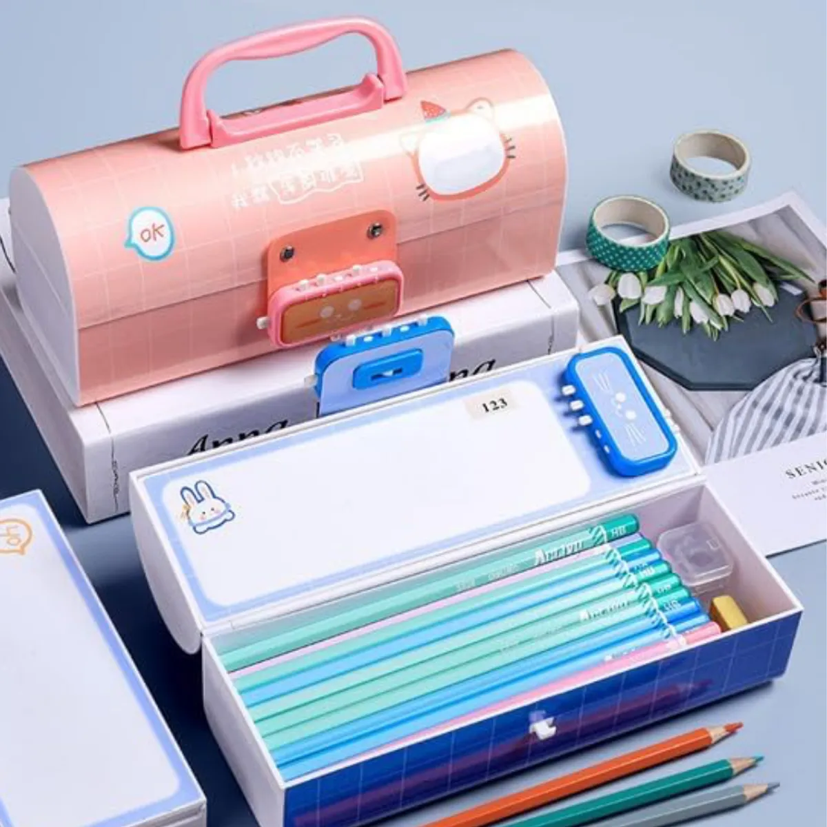 SINOCAMCO - CARTUCHERA CON BLOQUEO - CONTRASEÑA