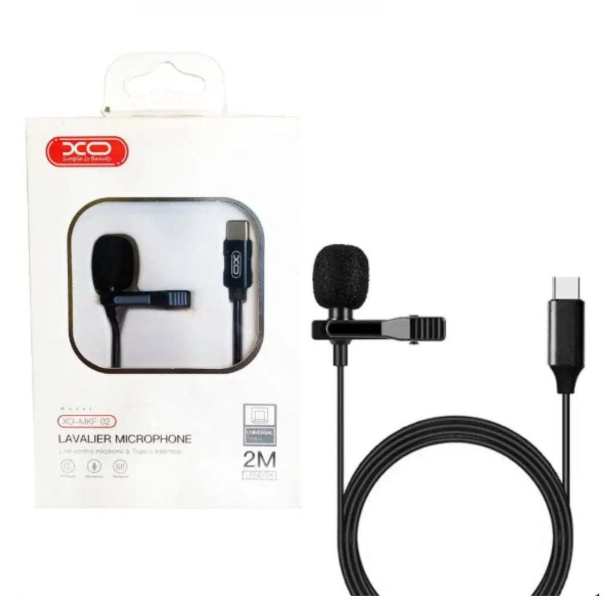 GENERICO - Microfono Solapero Entrevista Perchero Celular MKF02