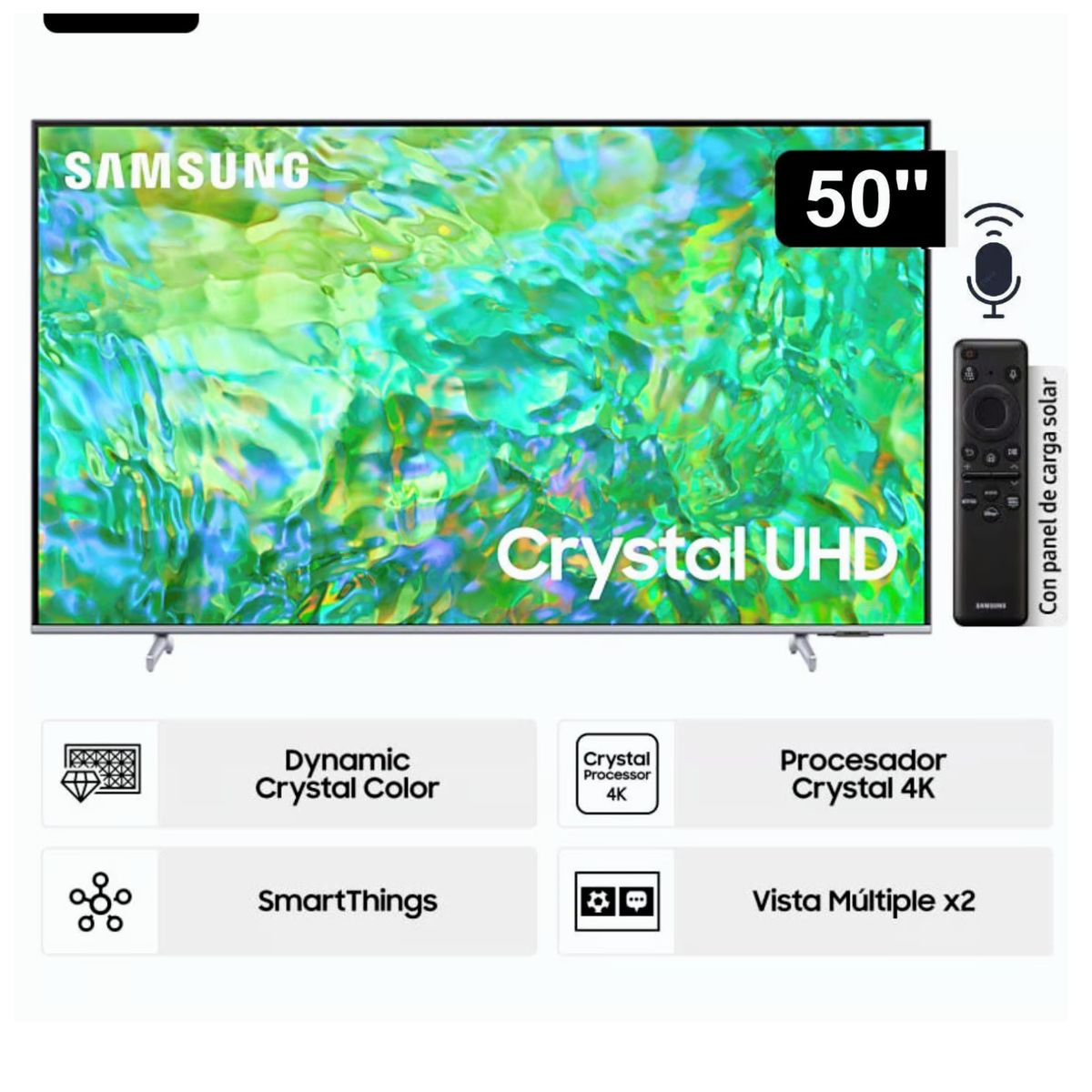 SAMSUNG - TV Samsung 50" LED Crystal 4K UHD Tizen DU8200 2024
