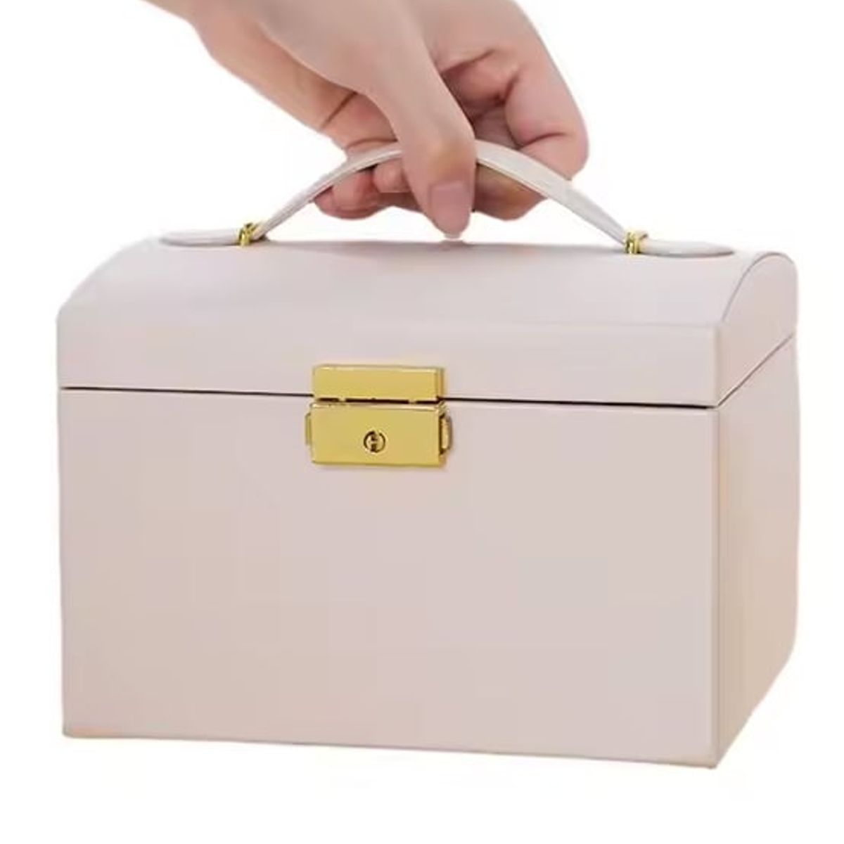 GENERICO - Joyero Organizador Grande De Pu Color Marfil