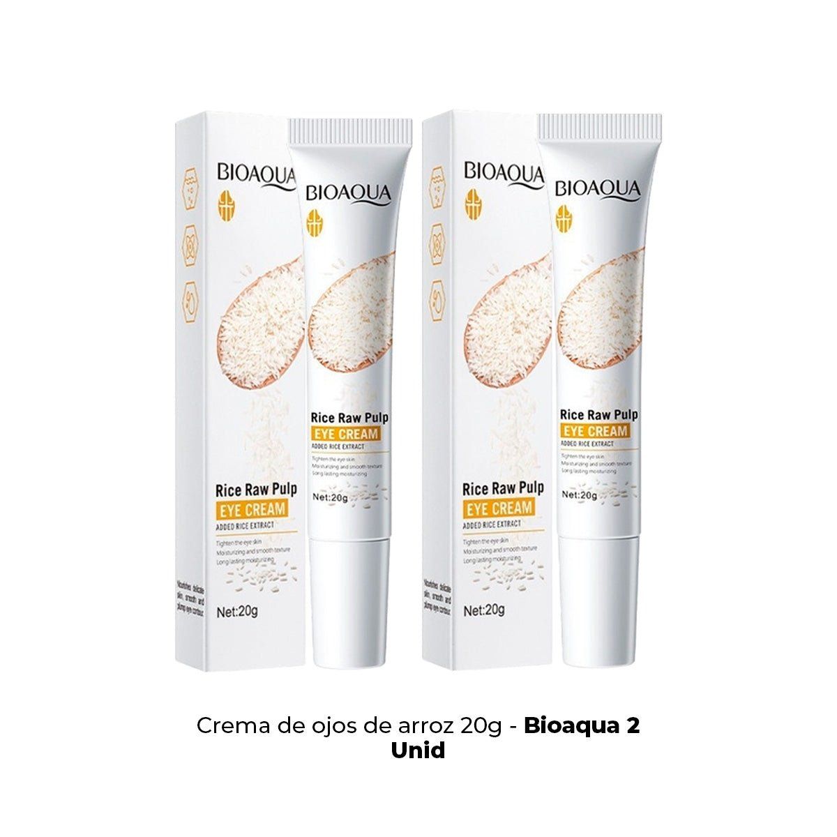 BIOAQUA - Crema de Ojos de Arroz 20g - Bioaqua 2 und