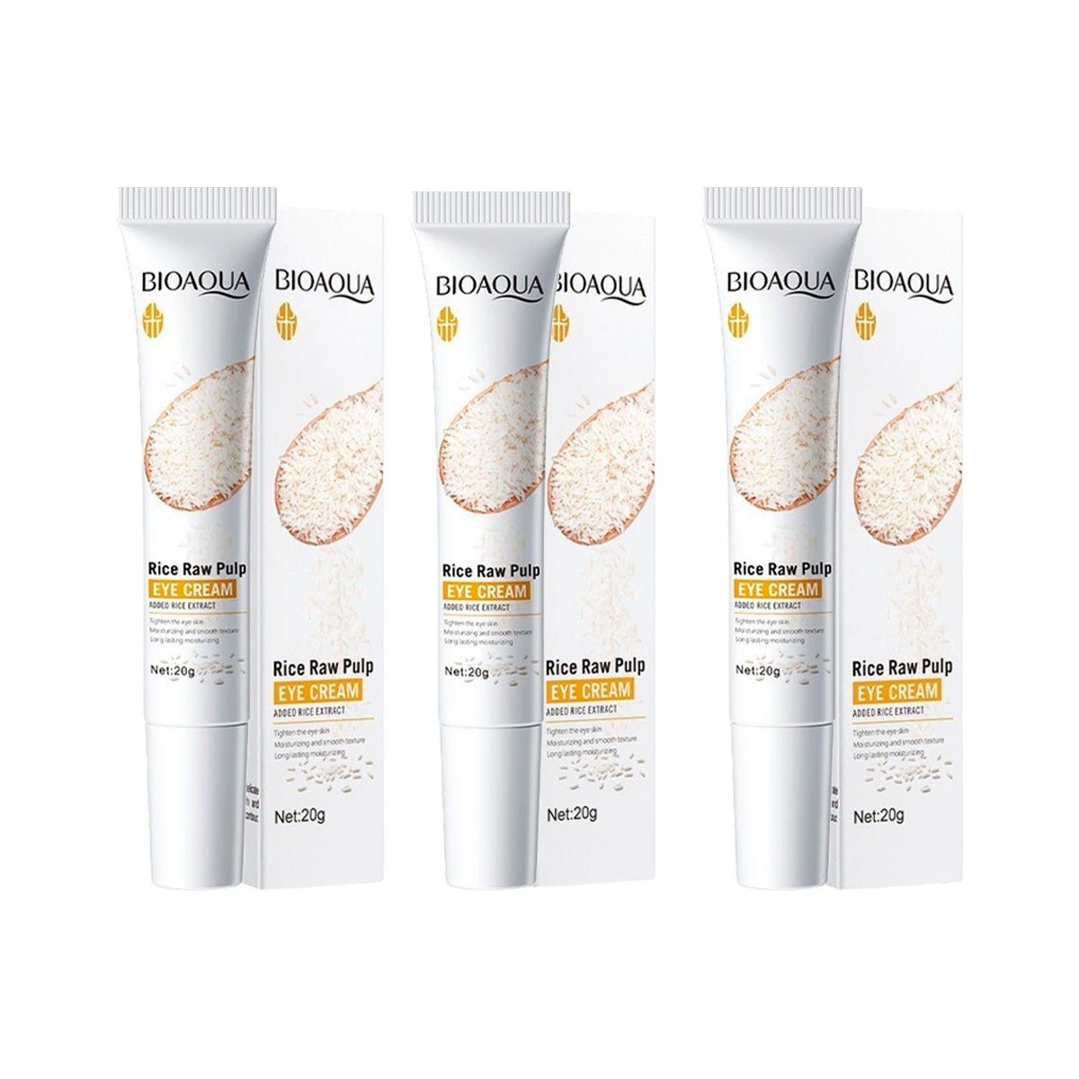 BIOAQUA - Crema de Ojos de Arroz 20g - Bioaqua 3 und