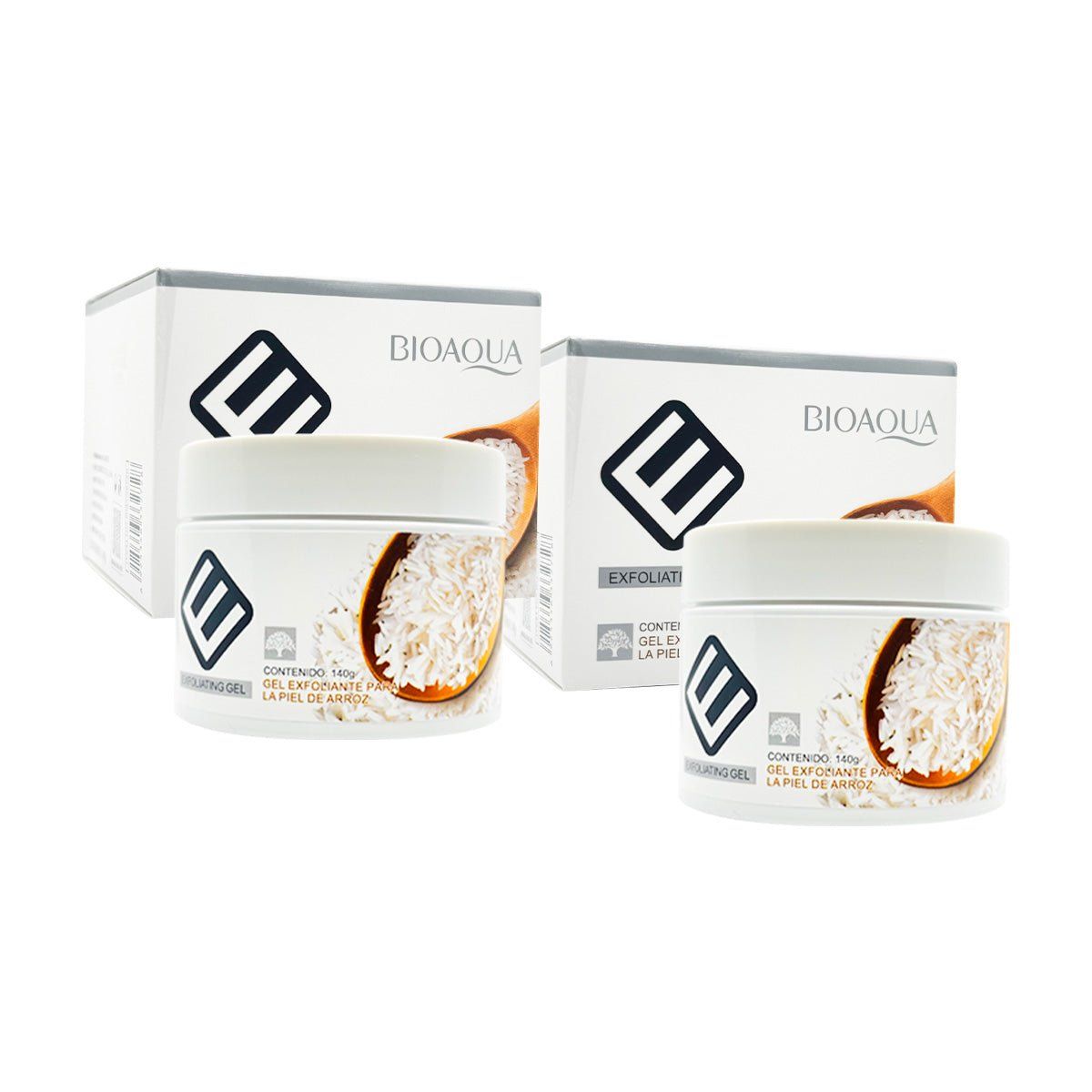 BIOAQUA - Exfoliante Gel de Arroz 140g - Bioaqua 2 und