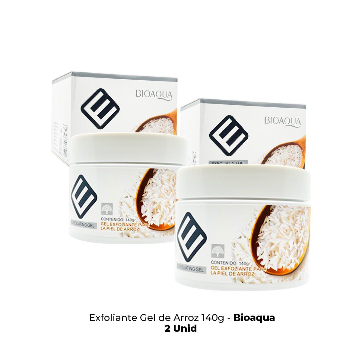 BIOAQUA - Exfoliante Gel de Arroz 140g - Bioaqua 2 und