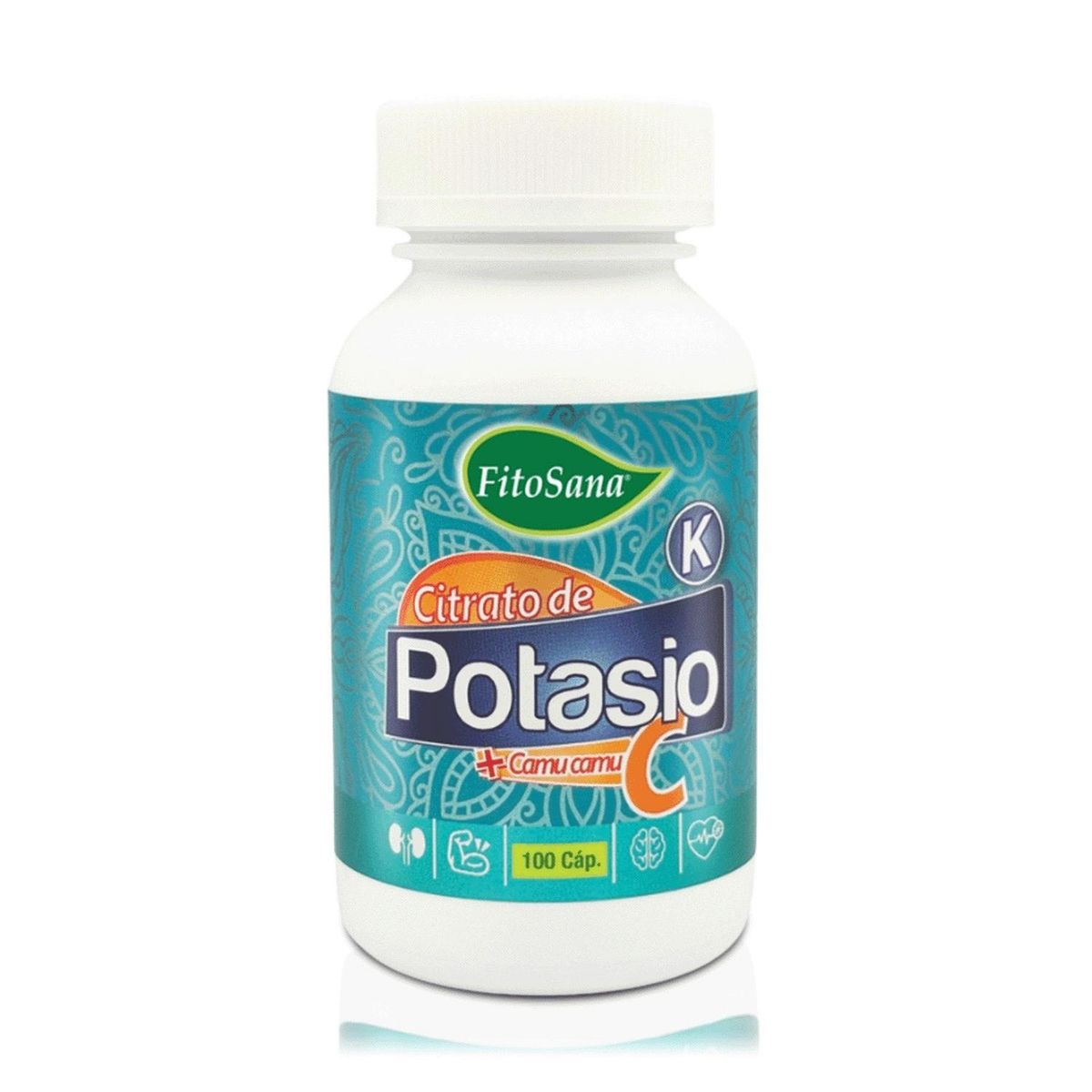 FITOSANA - Citrato de Potasio y Camu Camu (100 Cápsulas) - Fitosana