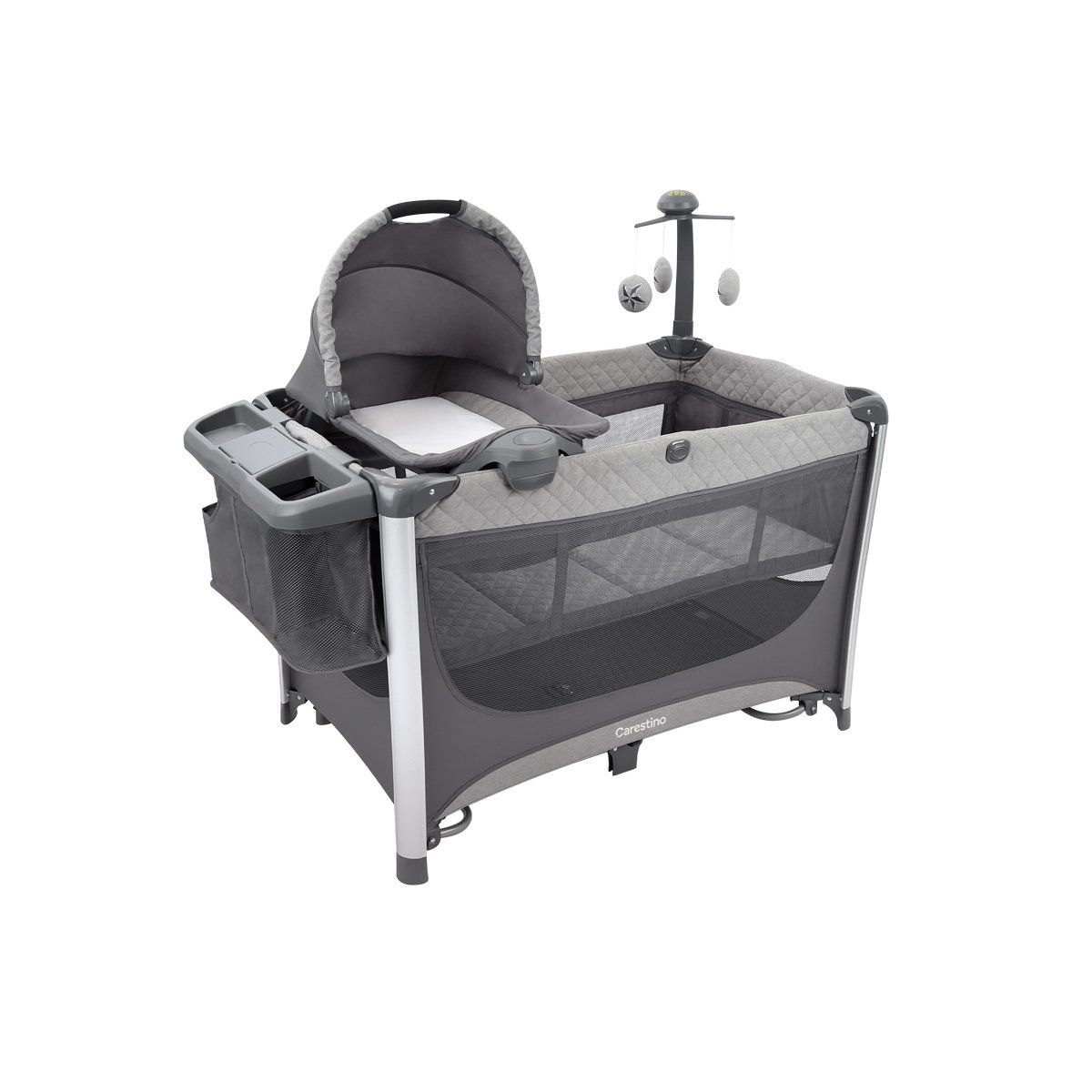 CARESTINO - Cuna Corral Valencia Gris