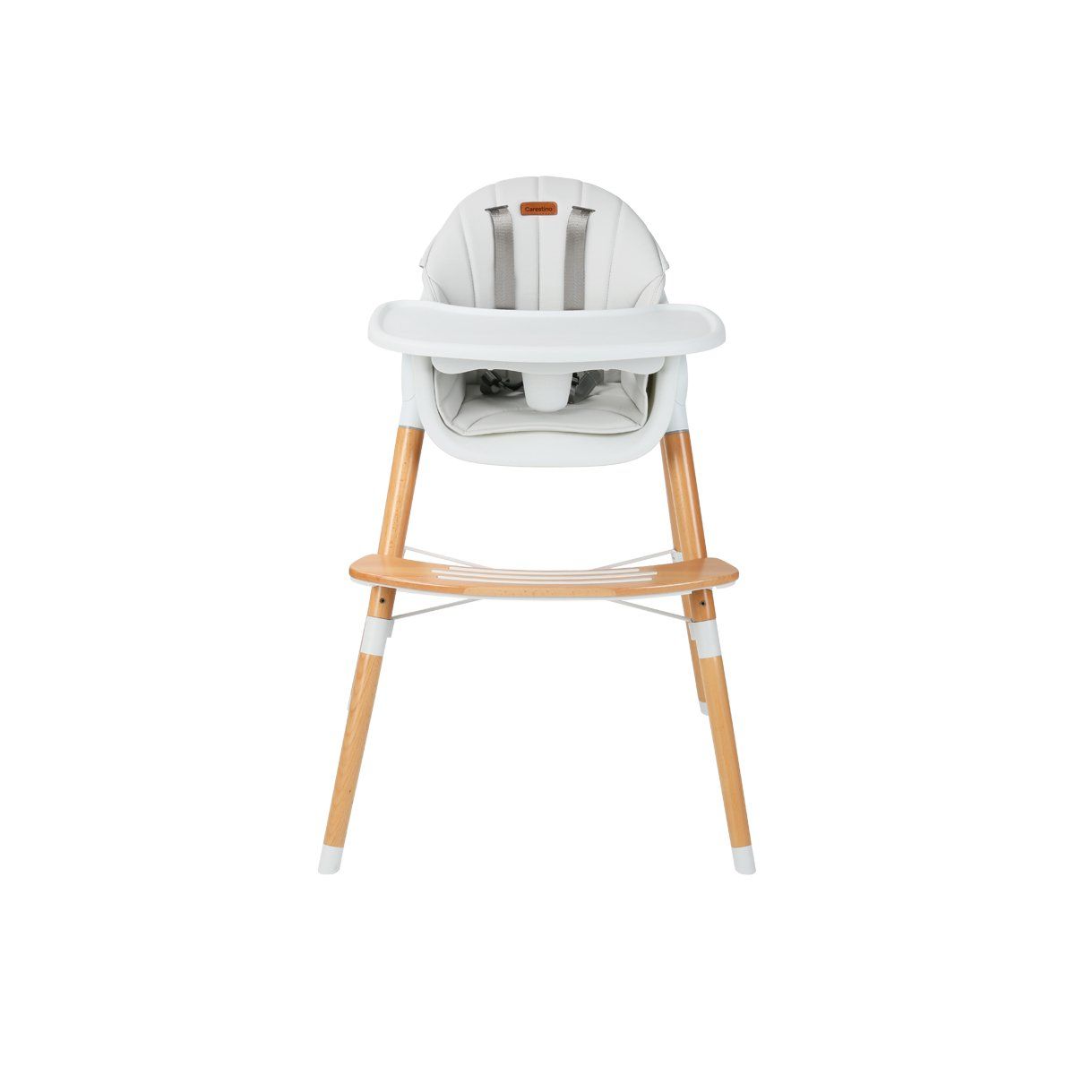 CARESTINO - Silla de comer Estocolmo Gris claro