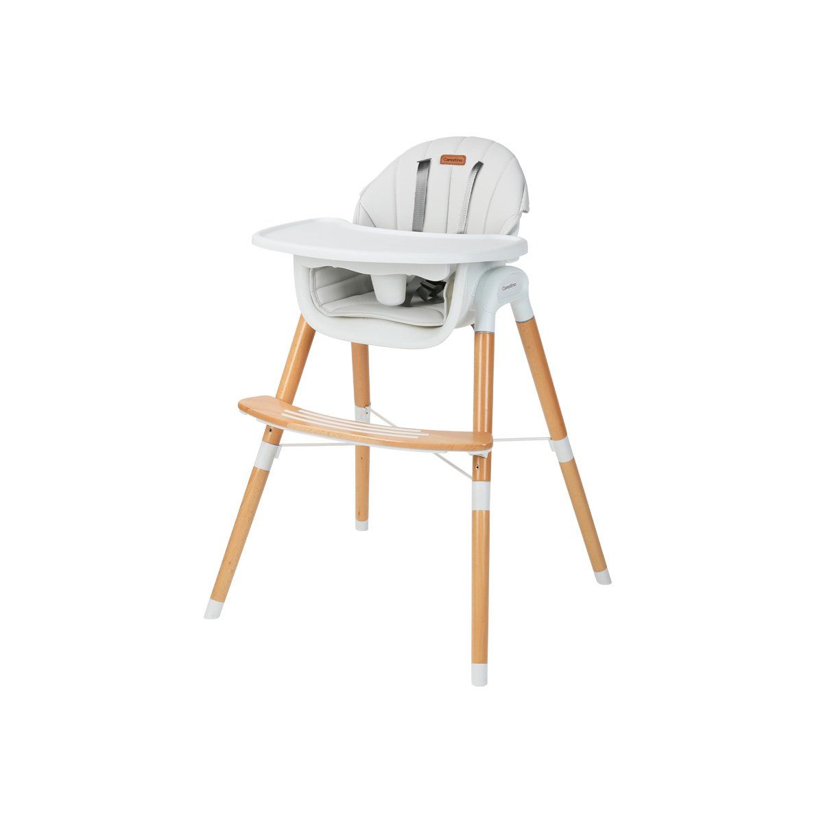 CARESTINO - Silla de comer Estocolmo Gris claro