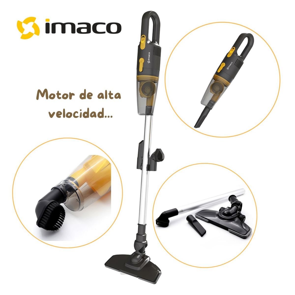 IMACO - Aspiradora de Mano Recargable Imaco