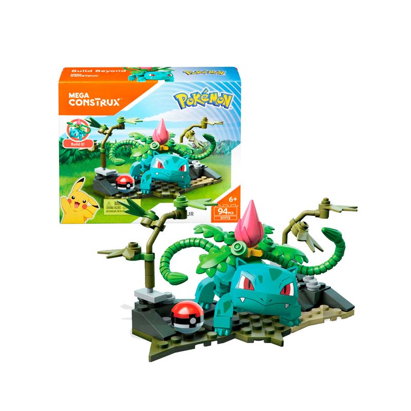POKEMON - Mega Construx Pokemon Ivysaur 94 Piezas